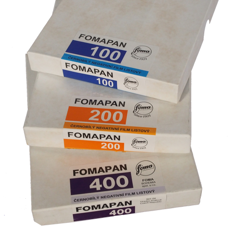 Expired FOMAPAN: 4x5, 5x7