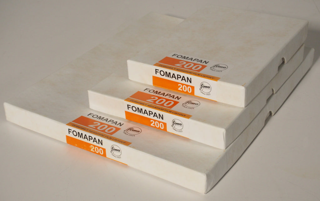 FOMAPAN 200: 4x5, 5x7 or 8x10