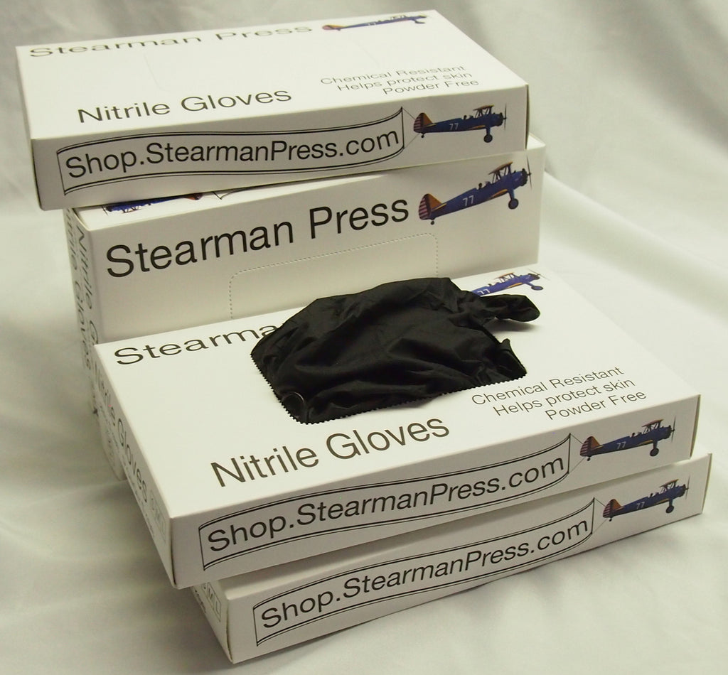 Nitrile Gloves, black (12 Pair)